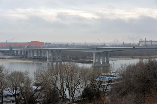 Voroshilovsky Bridge in Rostov-on-Don