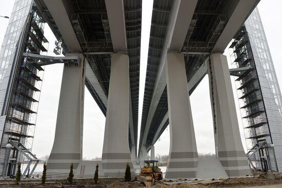 Voroshilovsky Bridge in Rostov-on-Don