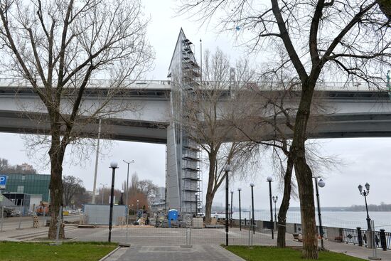 Voroshilovsky Bridge in Rostov-on-Don