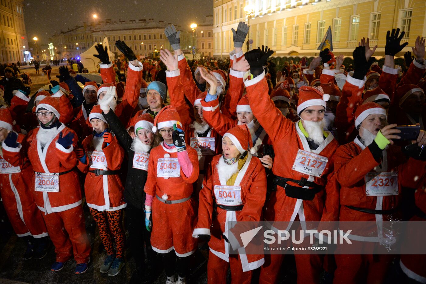 Russia's chief Father Frost is welcomed in St. Petersburg