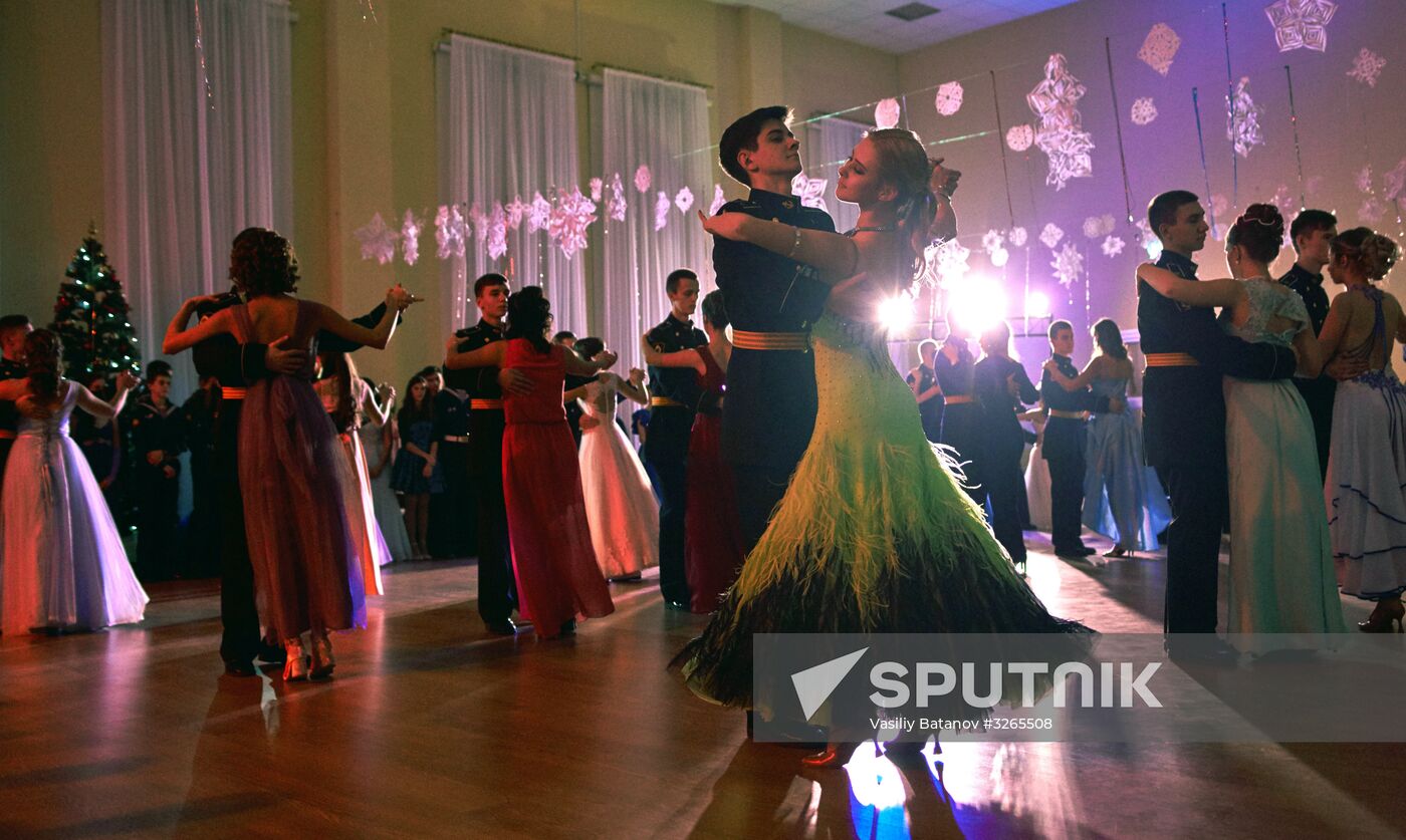 New Year's ball at Sevastpol Nakhmov Naval School