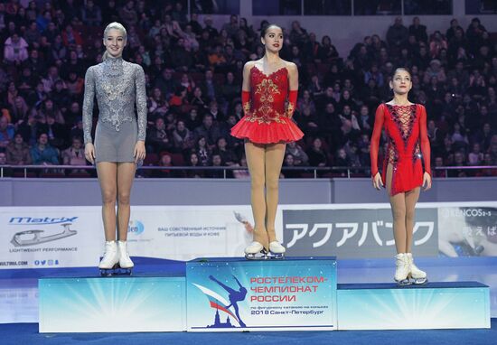 Russian Figure Skating Championships. Awarding ceremony