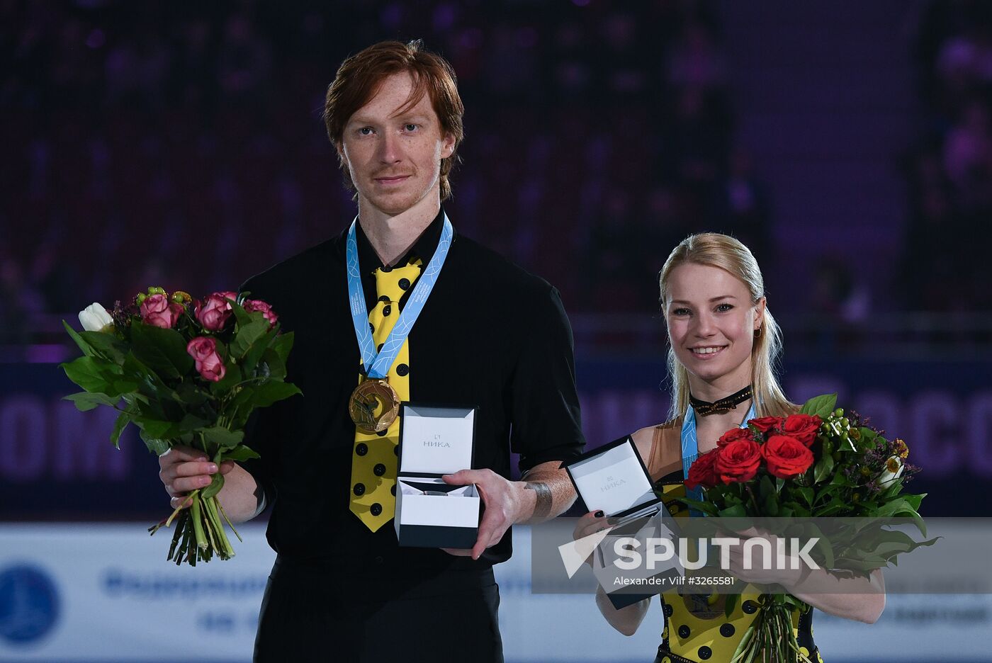 Russian Figure Skating Championships. Awarding ceremony