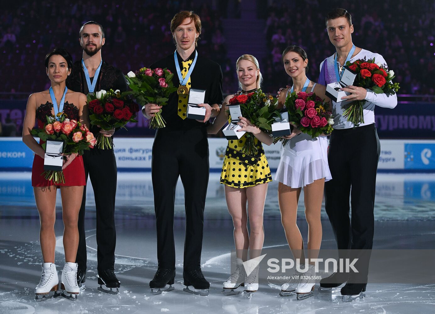 Russian Figure Skating Championships. Awarding ceremony