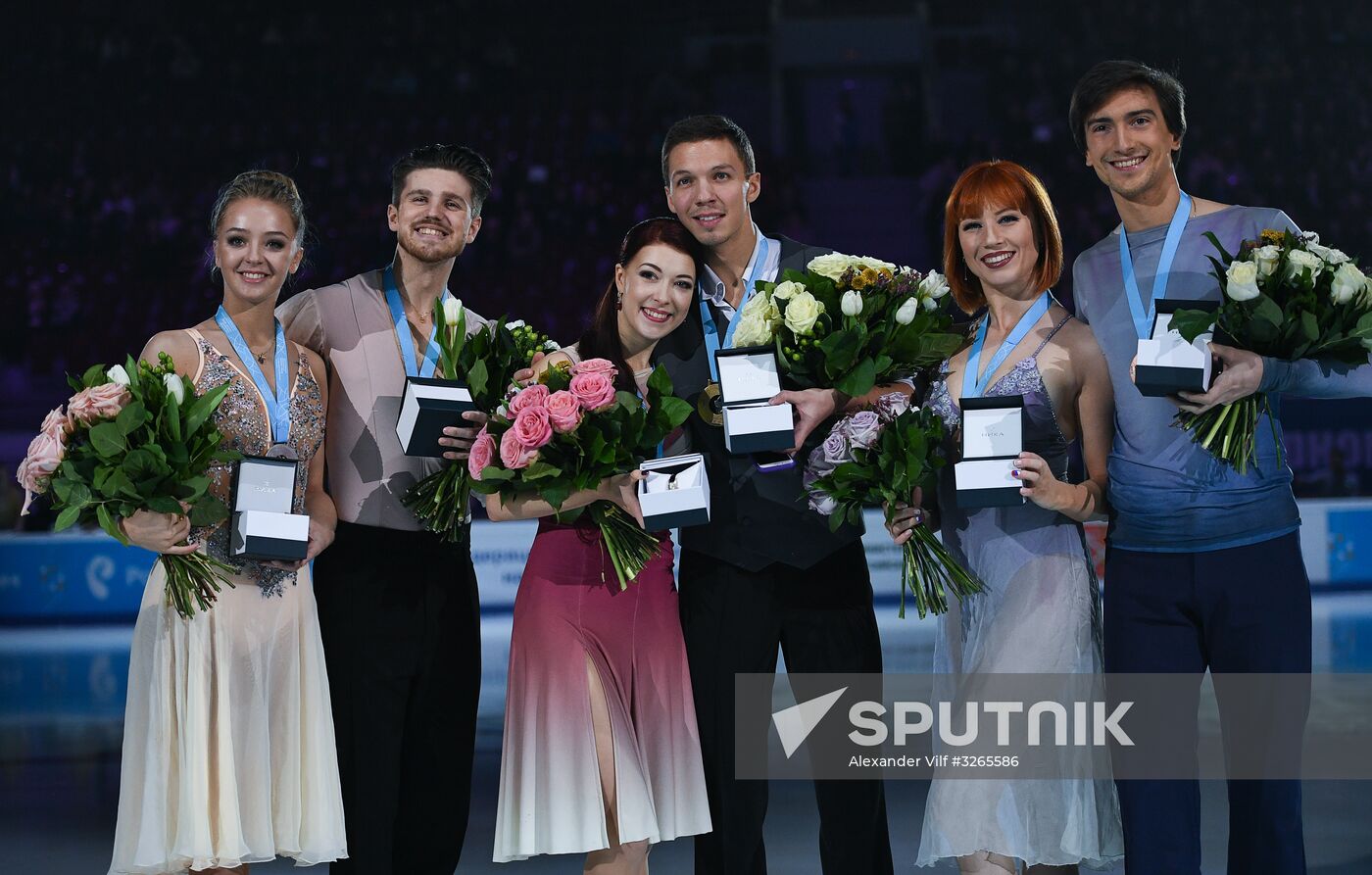 Russian Figure Skating Championships. Awarding ceremony