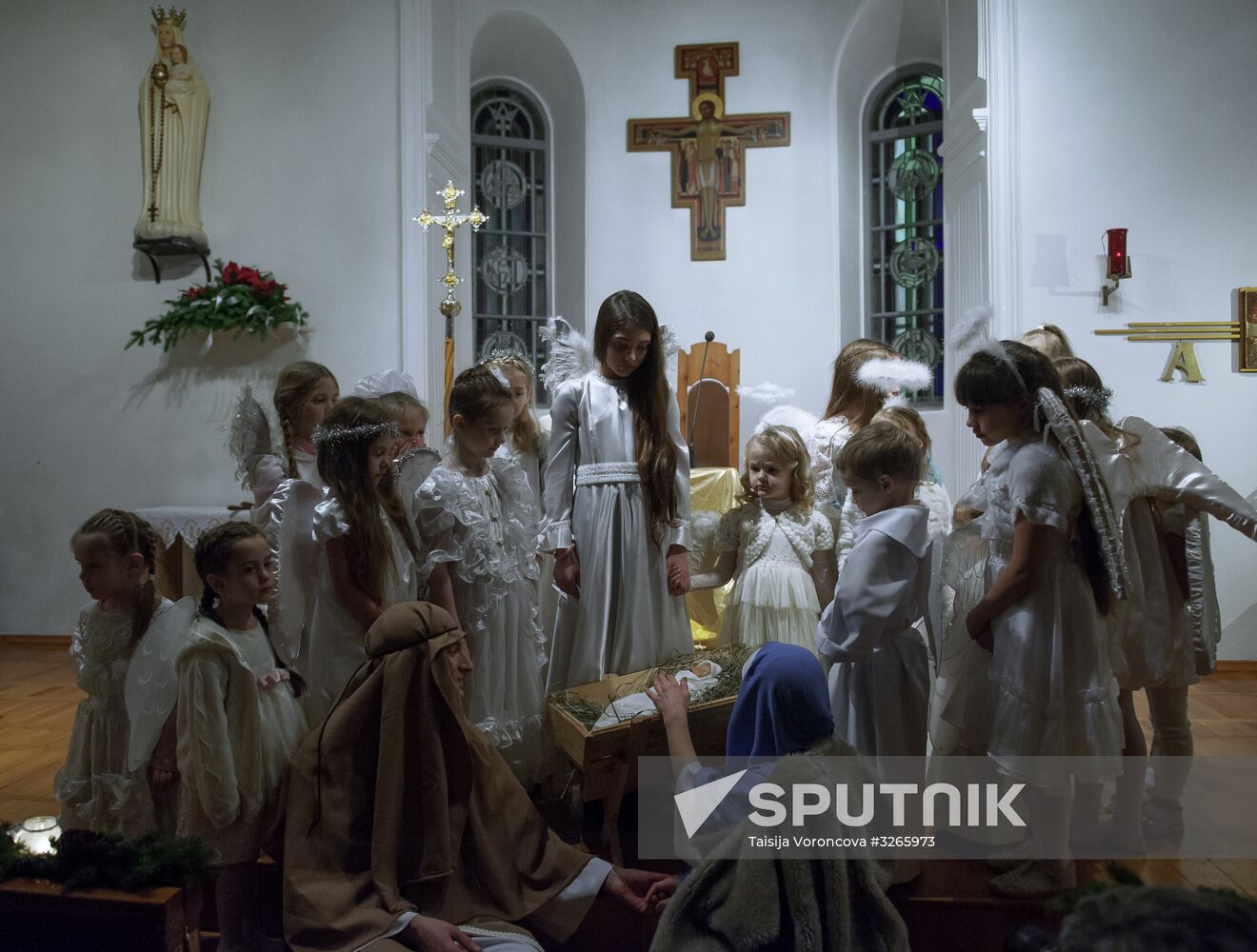 Catholic Christmas celebration in Russia