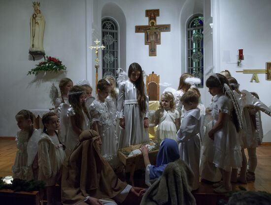 Catholic Christmas celebration in Russia