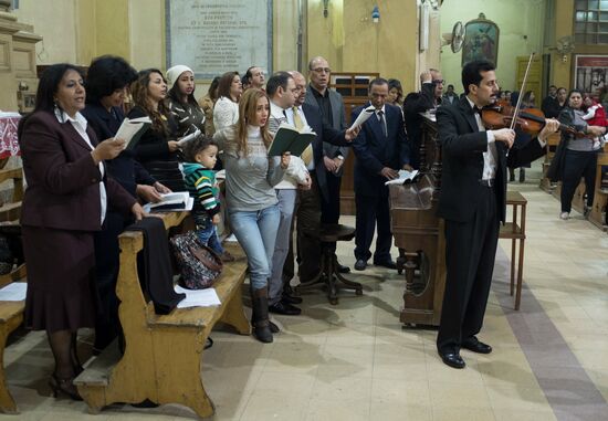 Christmas celebrated in Cairo