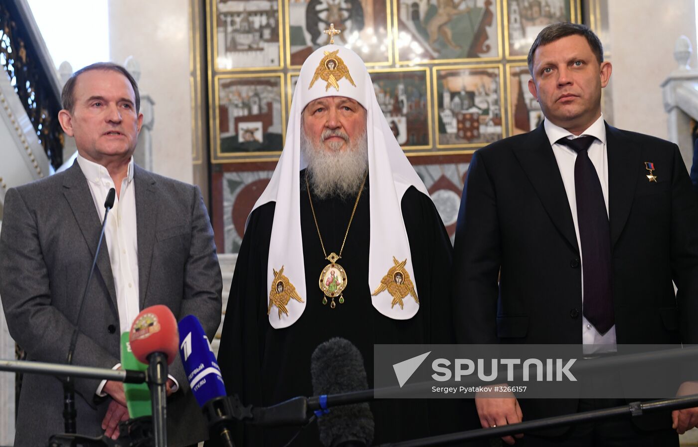 Patriarch Kirill holds meeting on exchange of prisoners of war in Donbass