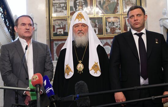 Patriarch Kirill holds meeting on exchange of prisoners of war in Donbass