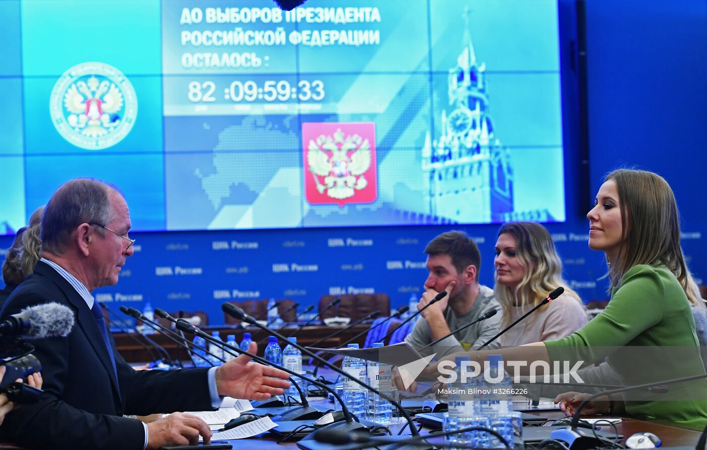 Ksenia Sobchak files paperwork to run for Russia's president