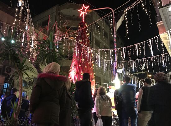 Christmas celebrated in Syria