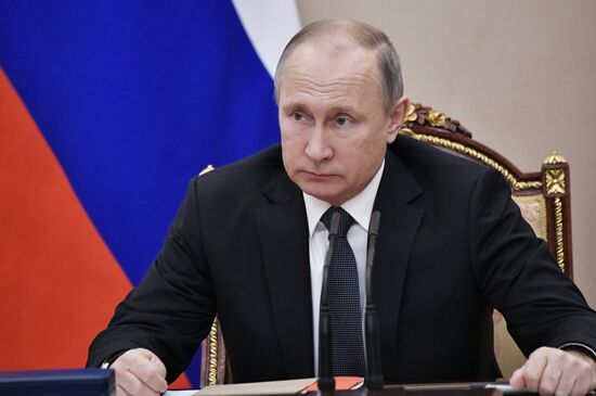 Russian President Vladimir Putin chairs meeting of Russian Security Council