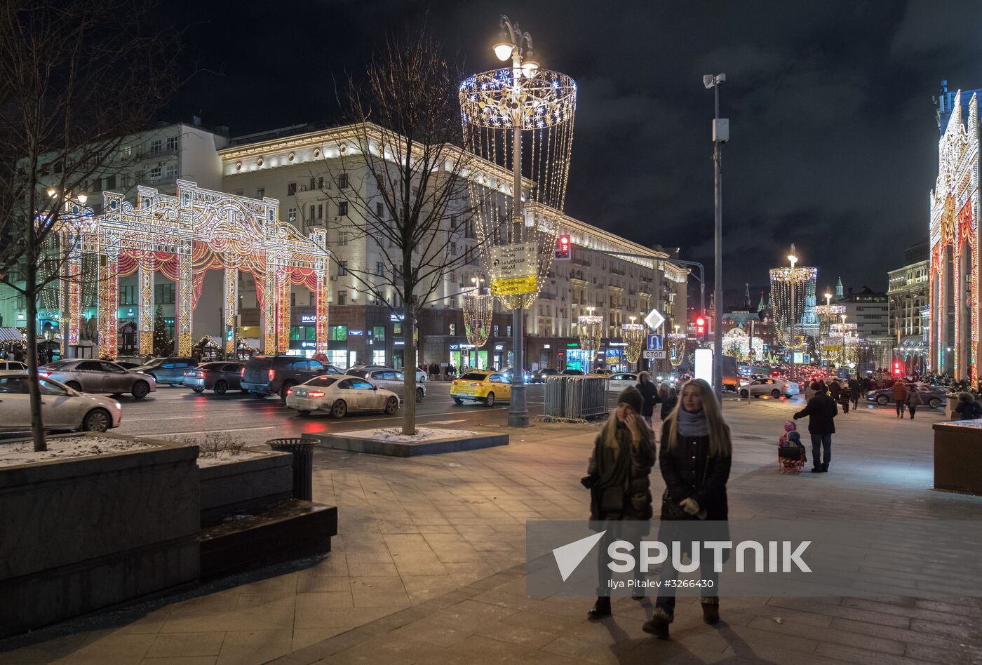 Moscow on New Year eve