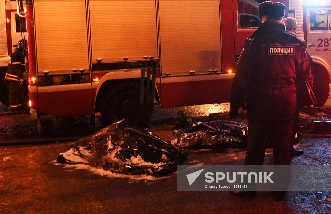 Bus went into underpass in the west of Moscow