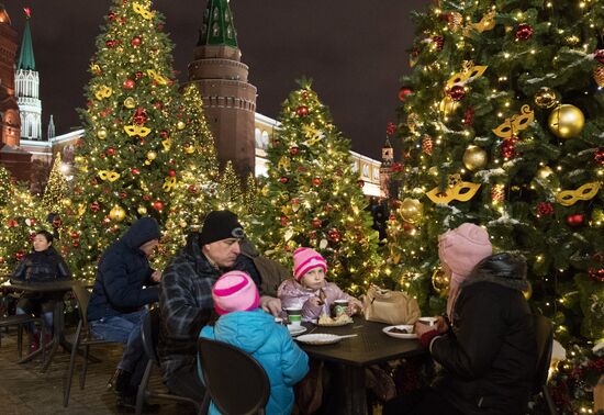 Moscow on New Year eve