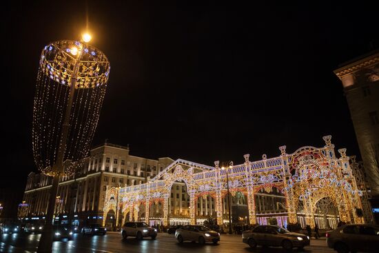 Moscow on New Year eve