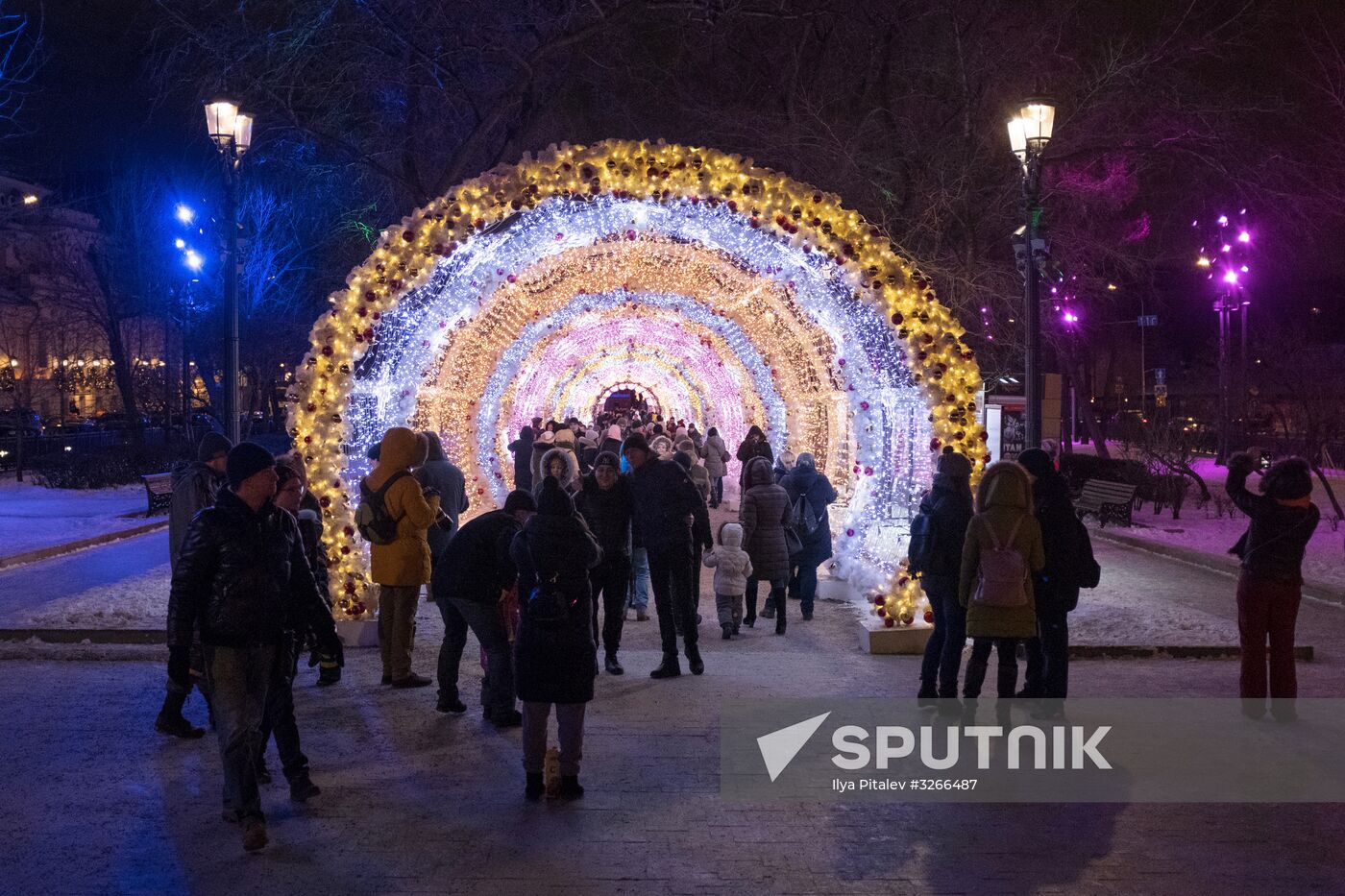 Moscow on New Year eve
