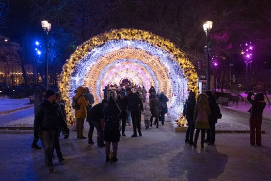 Moscow on New Year eve