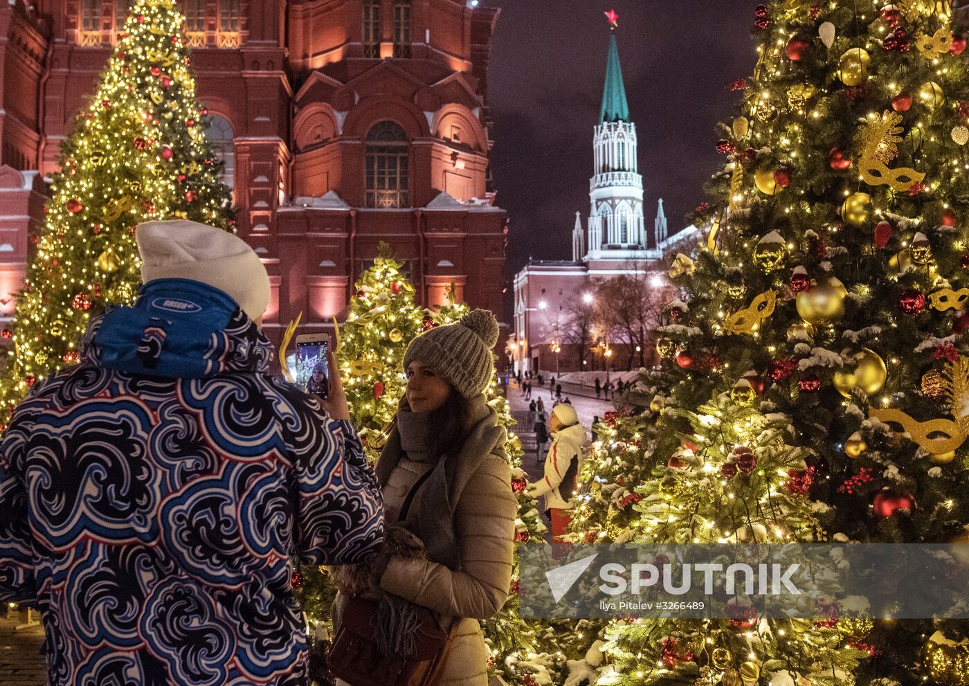 Moscow on New Year eve