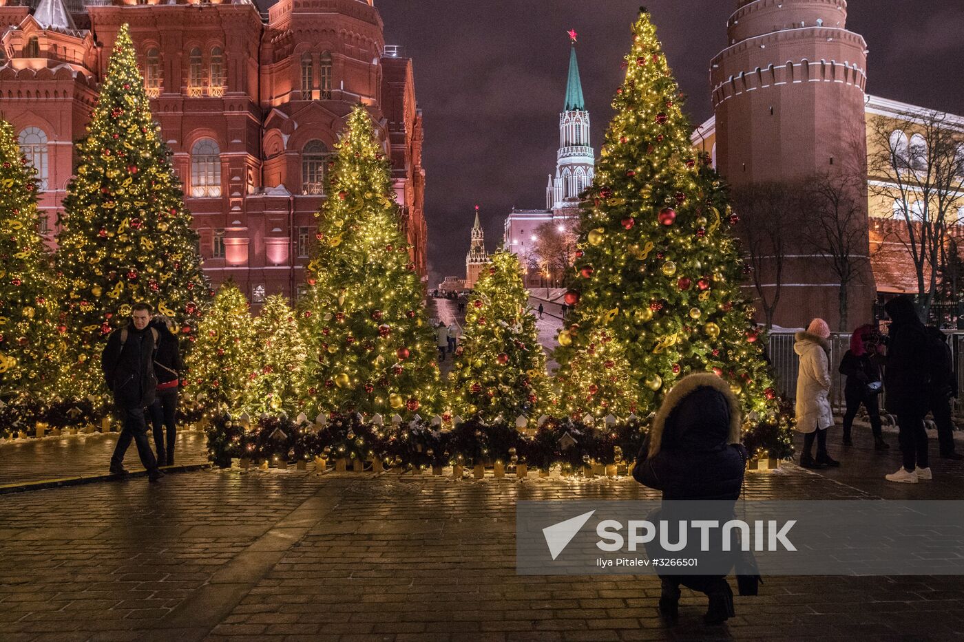 Moscow on New Year eve