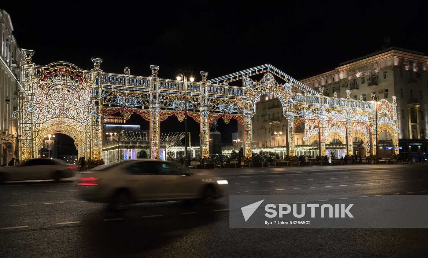 Moscow on New Year eve