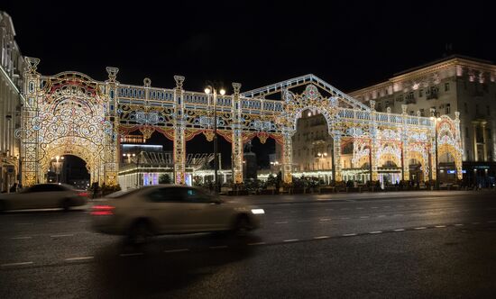 Moscow on New Year eve