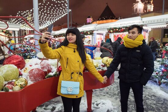 Moscow on New Year eve