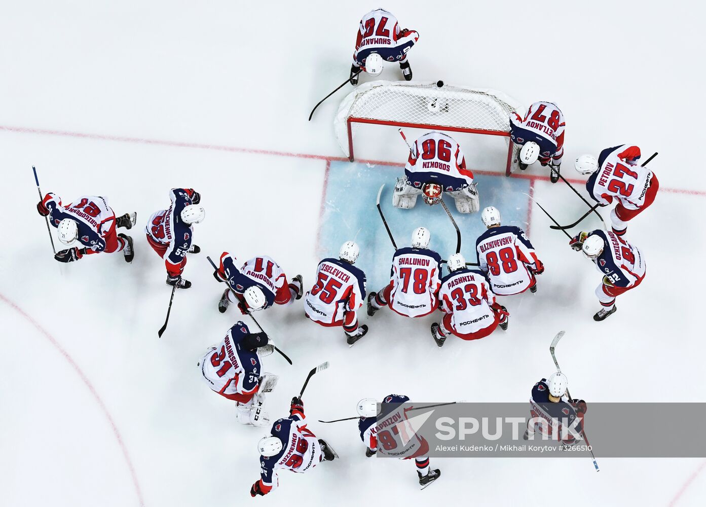 Ice hockey. Kontinental Hockey League. Dynamo vs. CSKA