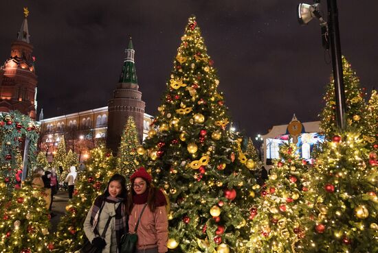 Moscow on New Year eve