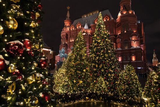 Moscow on New Year eve