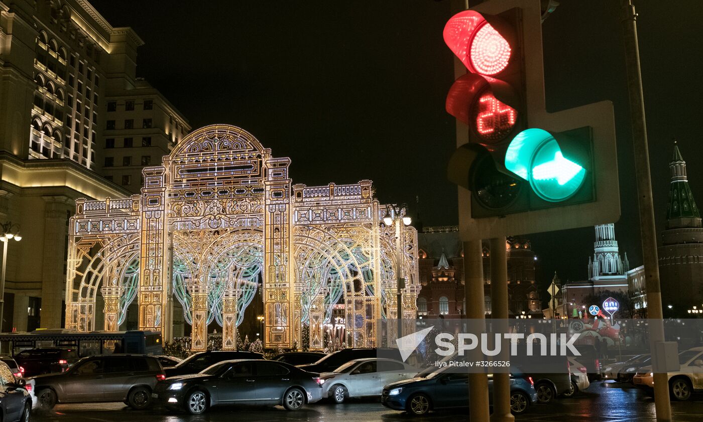 Moscow on New Year eve