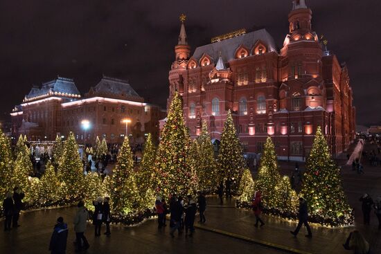 Moscow on New Year eve