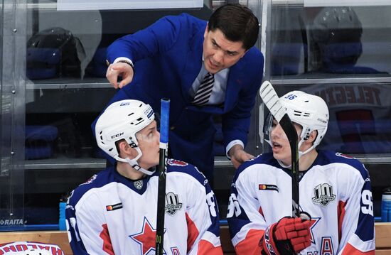 Ice hockey. Kontinental Hockey League. Dynamo vs. CSKA