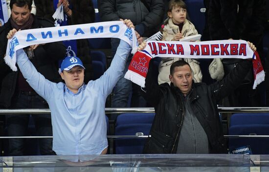 Ice hockey. Kontinental Hockey League. Dynamo vs. CSKA