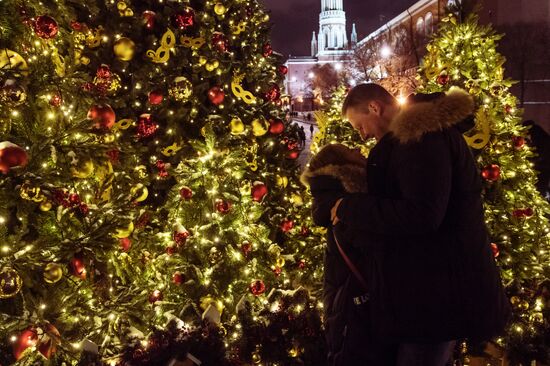 Moscow on New Year eve