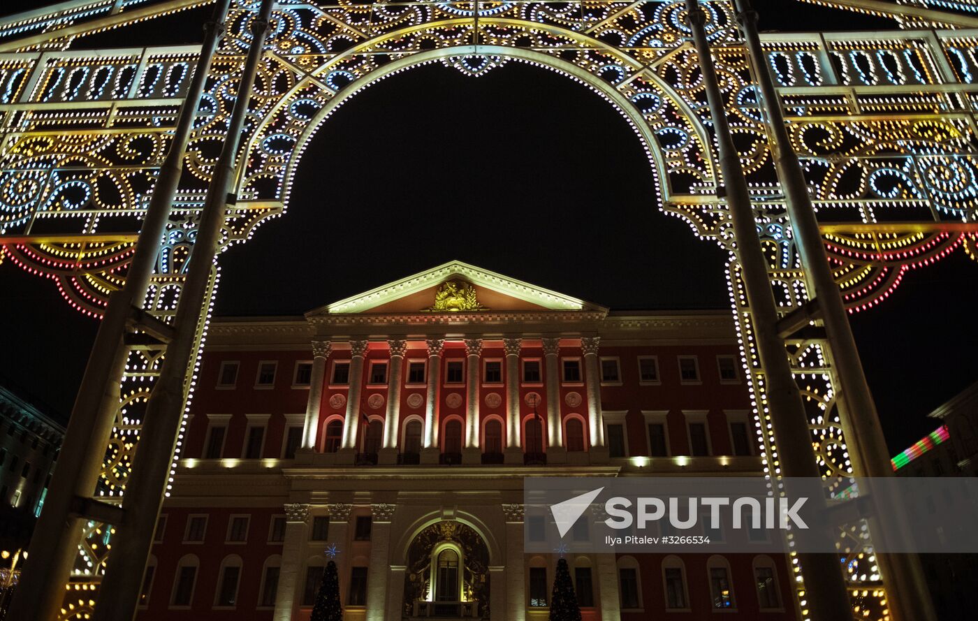 Moscow on New Year eve