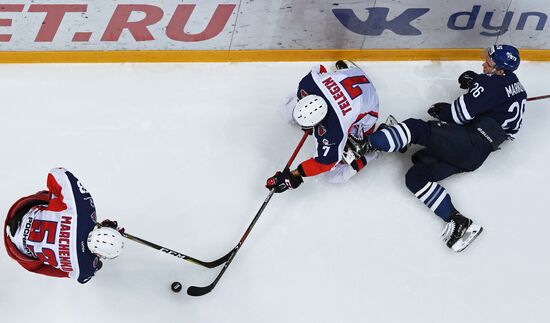 Ice hockey. Kontinental Hockey League. Dynamo vs. CSKA