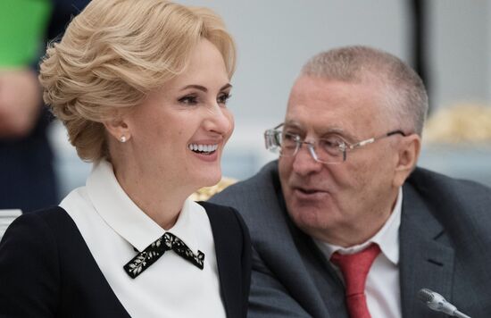 President Vladimir Putin meets with leadership of Federal Assembly's chambers