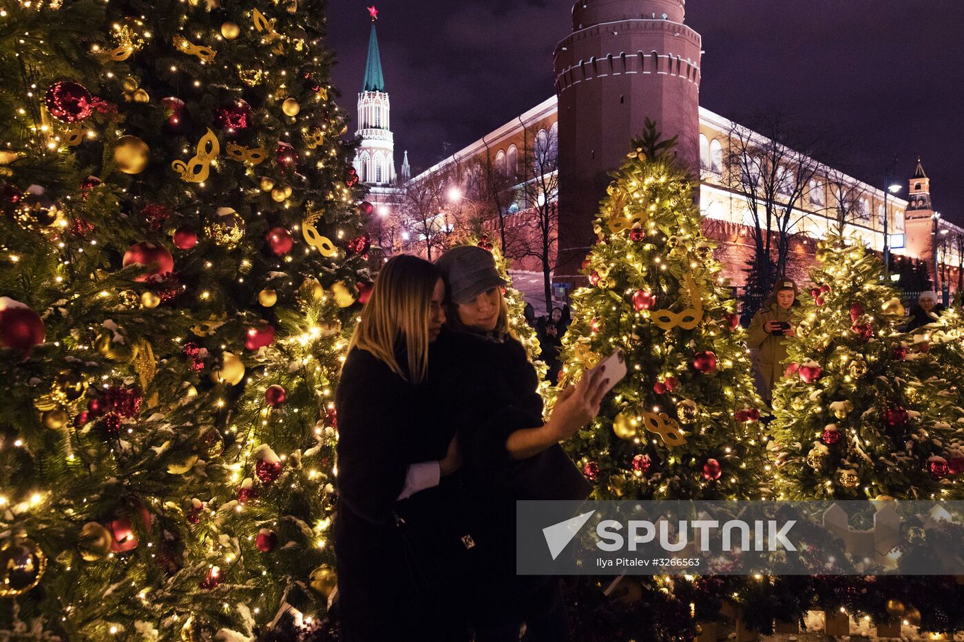 Moscow on New Year eve