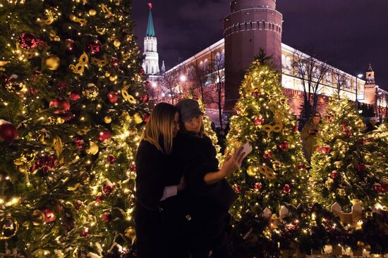 Moscow on New Year eve