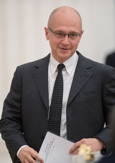 President Vladimir Putin meets with leadership of Federal Assembly's chambers