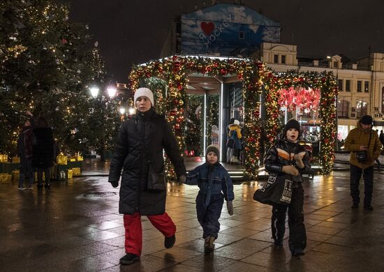 Moscow on New Year eve