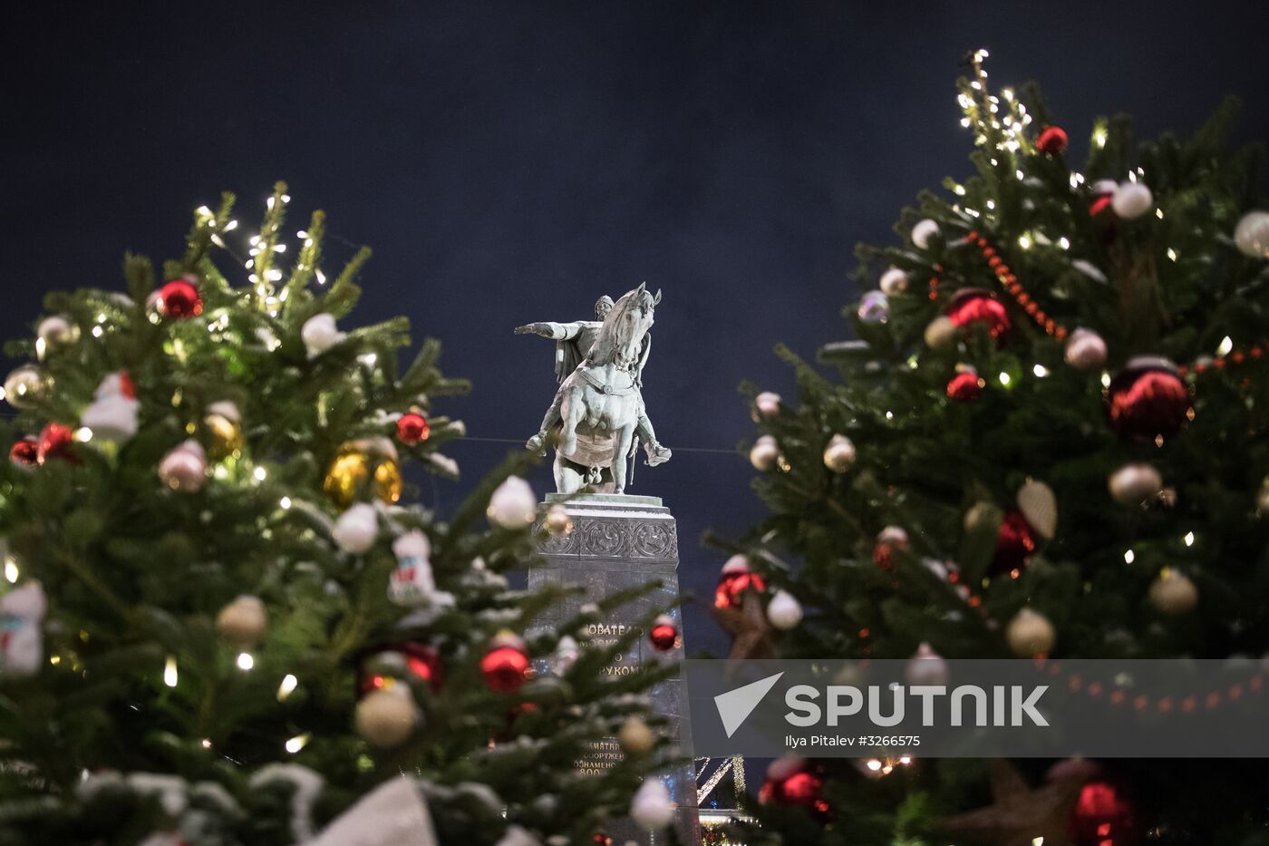 Moscow on New Year eve