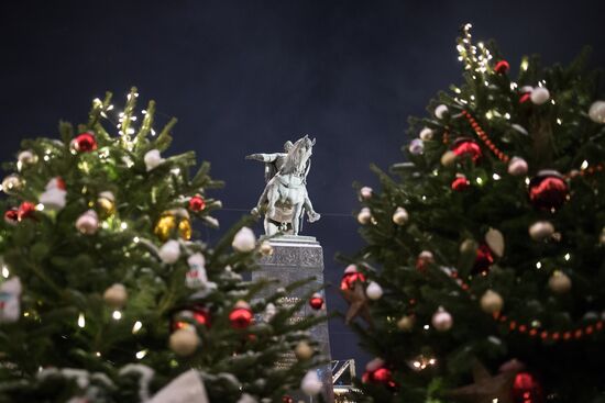 Moscow on New Year eve
