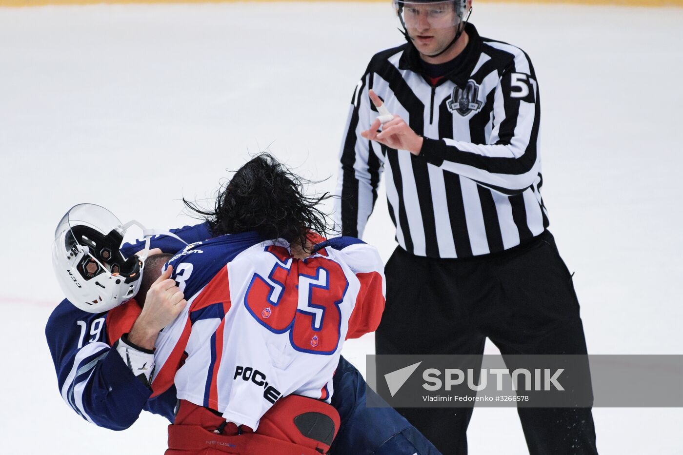 Ice hockey. Kontinental Hockey League. Dynamo vs. CSKA