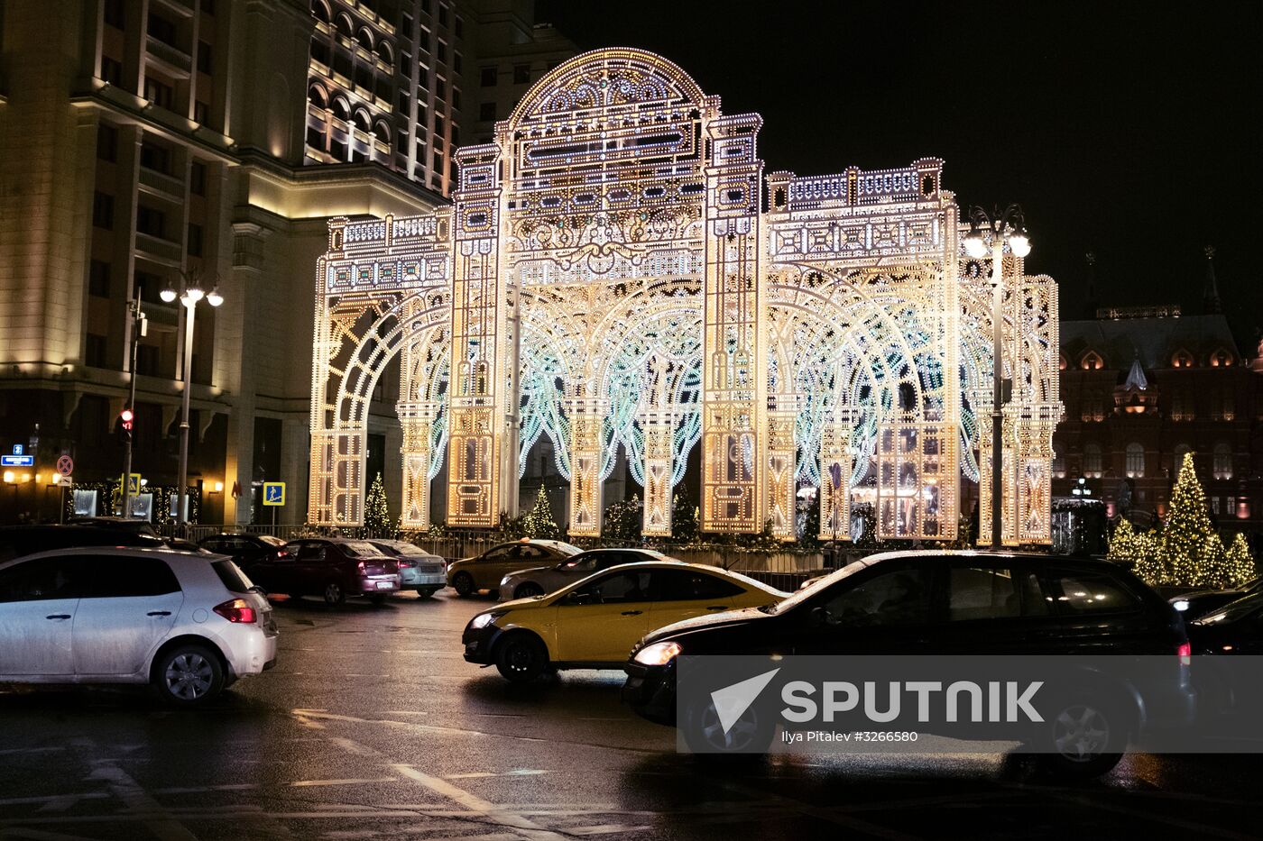 Moscow on New Year eve