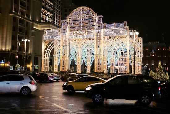 Moscow on New Year eve