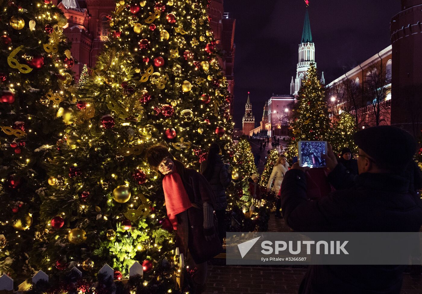 Moscow on New Year eve