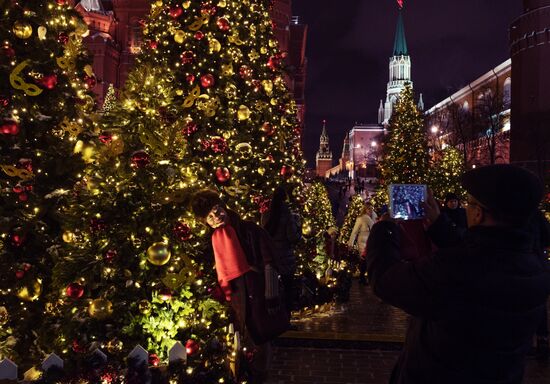 Moscow on New Year eve